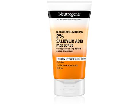 Peeling Neutrogena Blackhead Eliminating 2% Salicylic Acid Face Scrub 150 ml