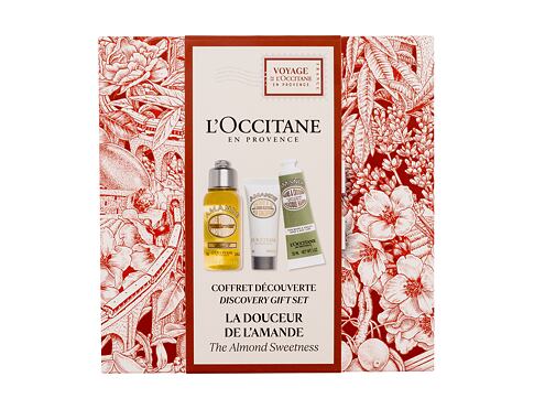 Sprchový olej L'Occitane Almond (Amande) Discovery Gift Set 75 ml Kazeta