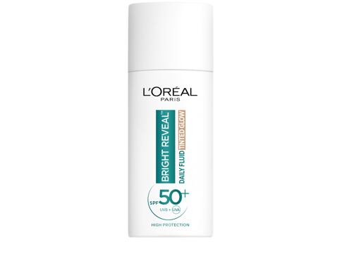 Denní pleťový krém L'Oréal Paris Bright Reveal Daily Fluid Tinted Glow SPF50+ 50 ml