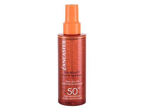 Opalovací přípravek na tělo Lancaster Sun Beauty Satin Dry Oil SPF50 150 ml