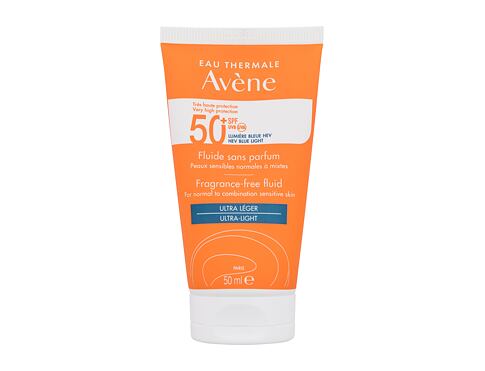 Opalovací přípravek na obličej Avene Sun Fragrance-Free Fluid Ultra-Light SPF50+ 50 ml