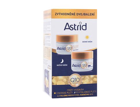 Denní pleťový krém Astrid Q10 Miracle Duo Set 50 ml poškozená krabička Kazeta