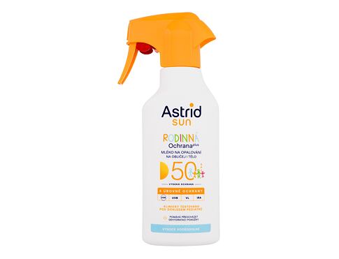 Opalovací přípravek na tělo Astrid Sun Family Milk Spray SPF50 270 ml