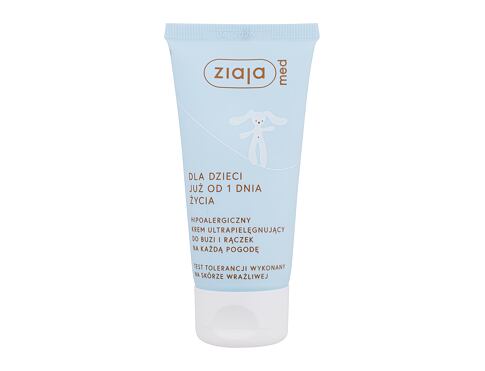 Denní pleťový krém Ziaja Med Kids Hypoallergenic Ultra Soothing Face and Hand Cream 50 ml