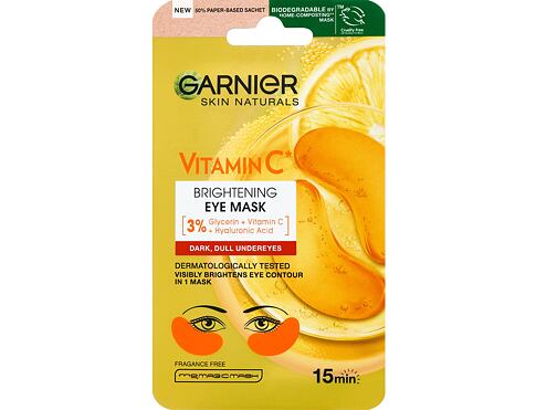 Maska na oči Garnier Skin Naturals Vitamin C Brightening Eye Mask 1 ks