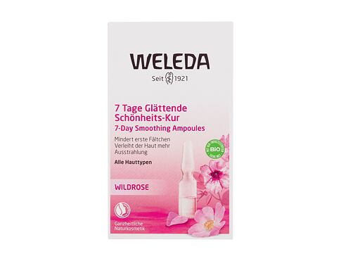 Pleťové sérum Weleda Wild Rose 7 Day Smoothing Beauty Treatment 7x0,8 ml