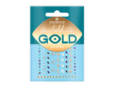 Ozdoby na nehty Essence Nail Stickers Stay Bold, It's Gold 1 balení