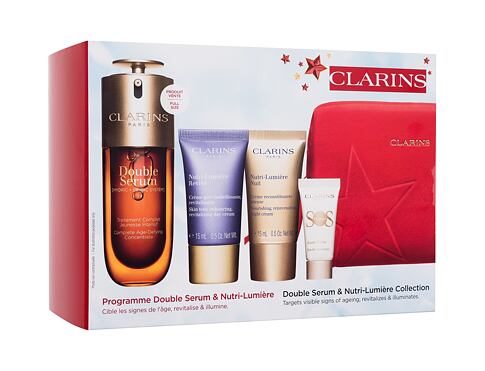 Pleťové sérum Clarins Double Serum & Nutri-Lumière Collection 50 ml Kazeta