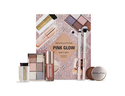 Oční stín Makeup Revolution London Pink Glow Gift Set 4,2 g Kazeta