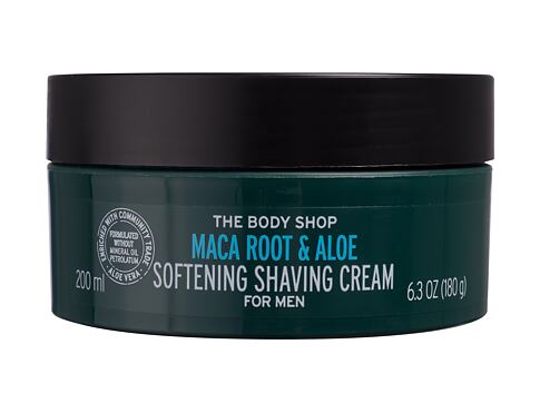 Krém na holení The Body Shop Maca Root & Aloe Softening Shaving Cream 200 ml