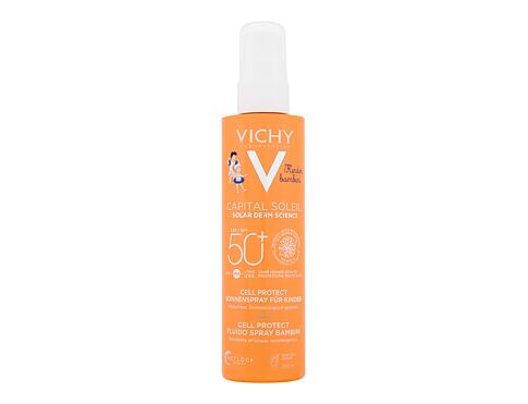 Opalovací přípravek na tělo Vichy Capital Soleil Kids Cell Protect Water Fluid Spray SPF50+ 200 ml