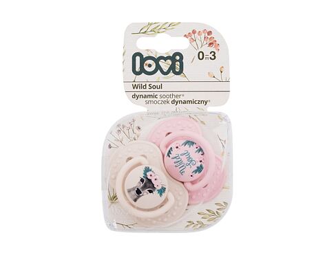 Dudlík LOVI Wild Soul Dynamic Soother Girl 0-3m 2 ks