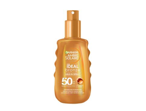 Opalovací přípravek na tělo Garnier Ambre Solaire Ideal Bronze Milk-In-Spray SPF50 150 ml