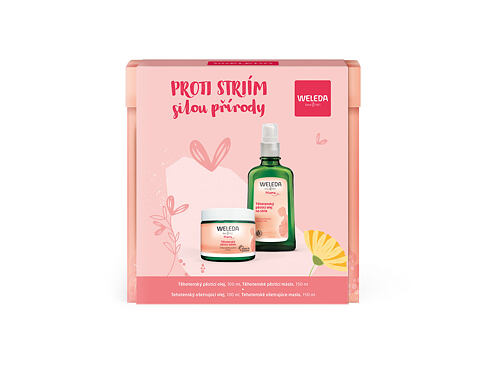 Masážní přípravek Weleda Mother Stop Stretch Set 100 ml Kazeta