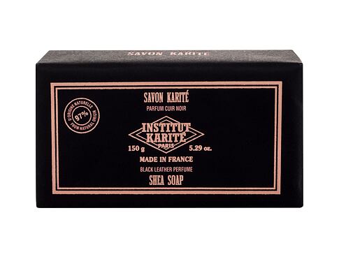 Tuhé mýdlo Institut Karité Shea Soap Black Leather 150 g