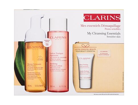 Čisticí pěna Clarins My Cleansing Essentials Sensitive Skin 150 ml poškozená krabička Kazeta