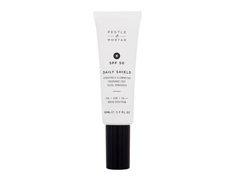 Opalovací přípravek na obličej Pestle & Mortar Daily Shield Hydrating & Illuminating Facial Sunscreen SPF50 50 ml