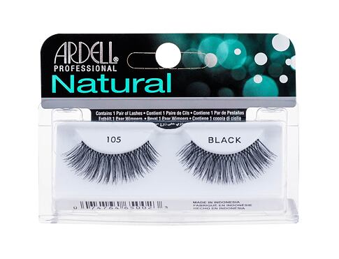 Umělé řasy Ardell Natural 105 1 ks Black poškozená krabička